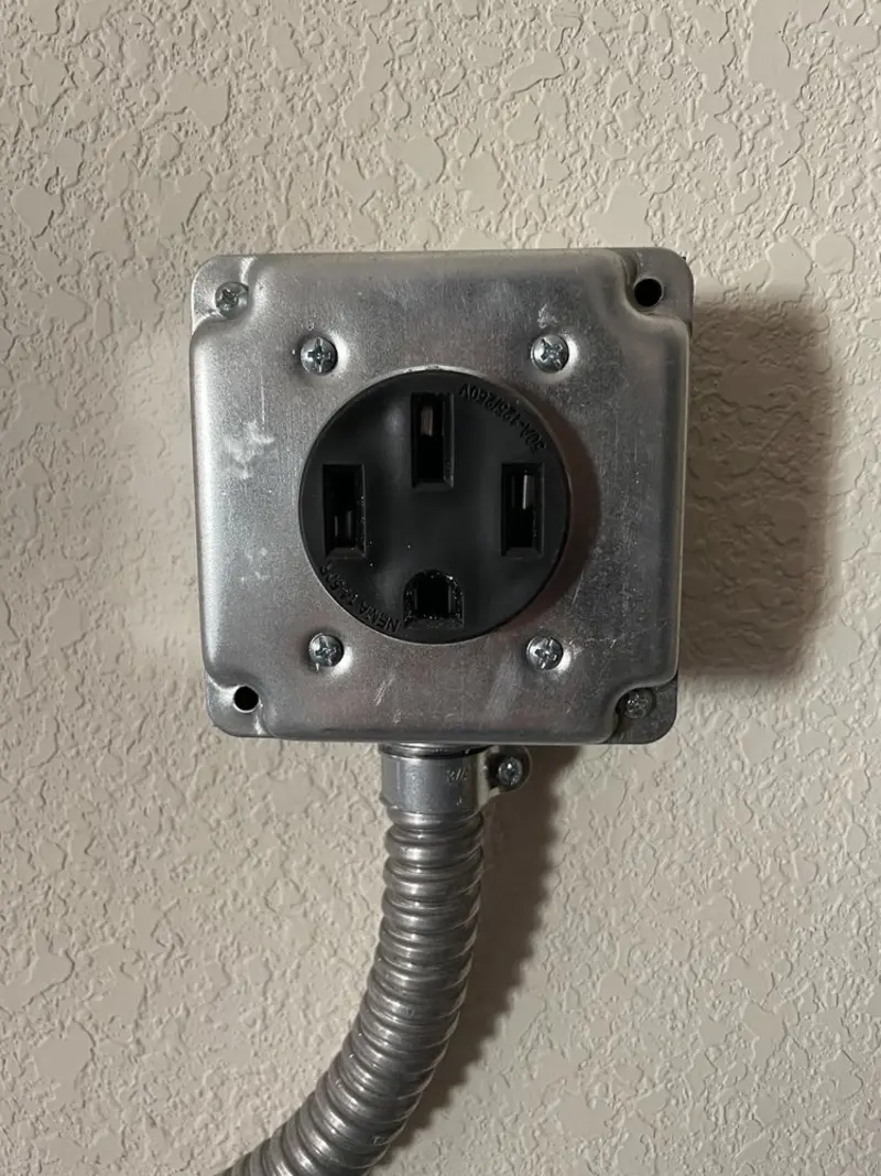 NEMA 14-50 outlet installed for Electrical Panel Upgrade in Loveland