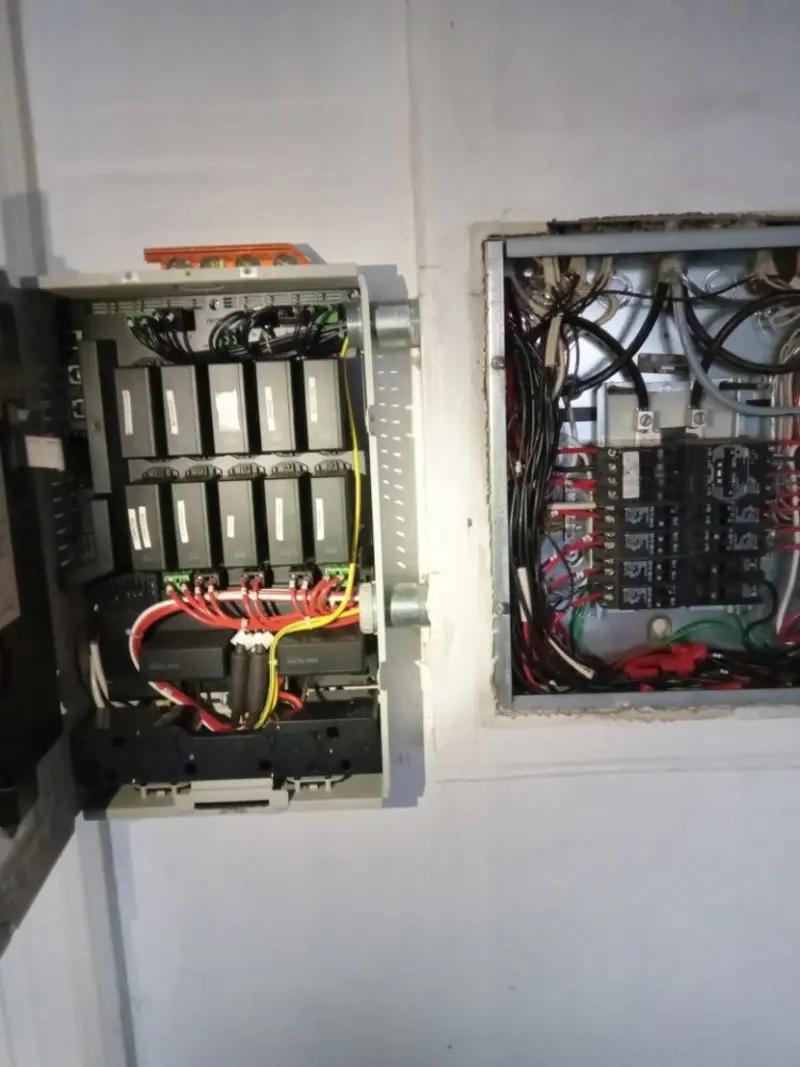 Electrical panel upgrade completed for Security Camera Wiring in Loveland